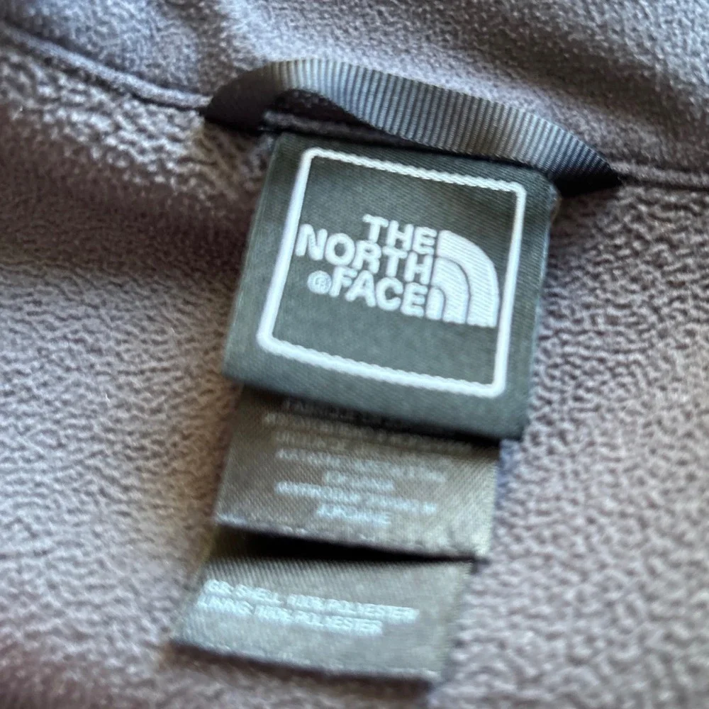 The North Face Mens Full Zip‎ Fleece Jacket Gray Long Sleeve Size M